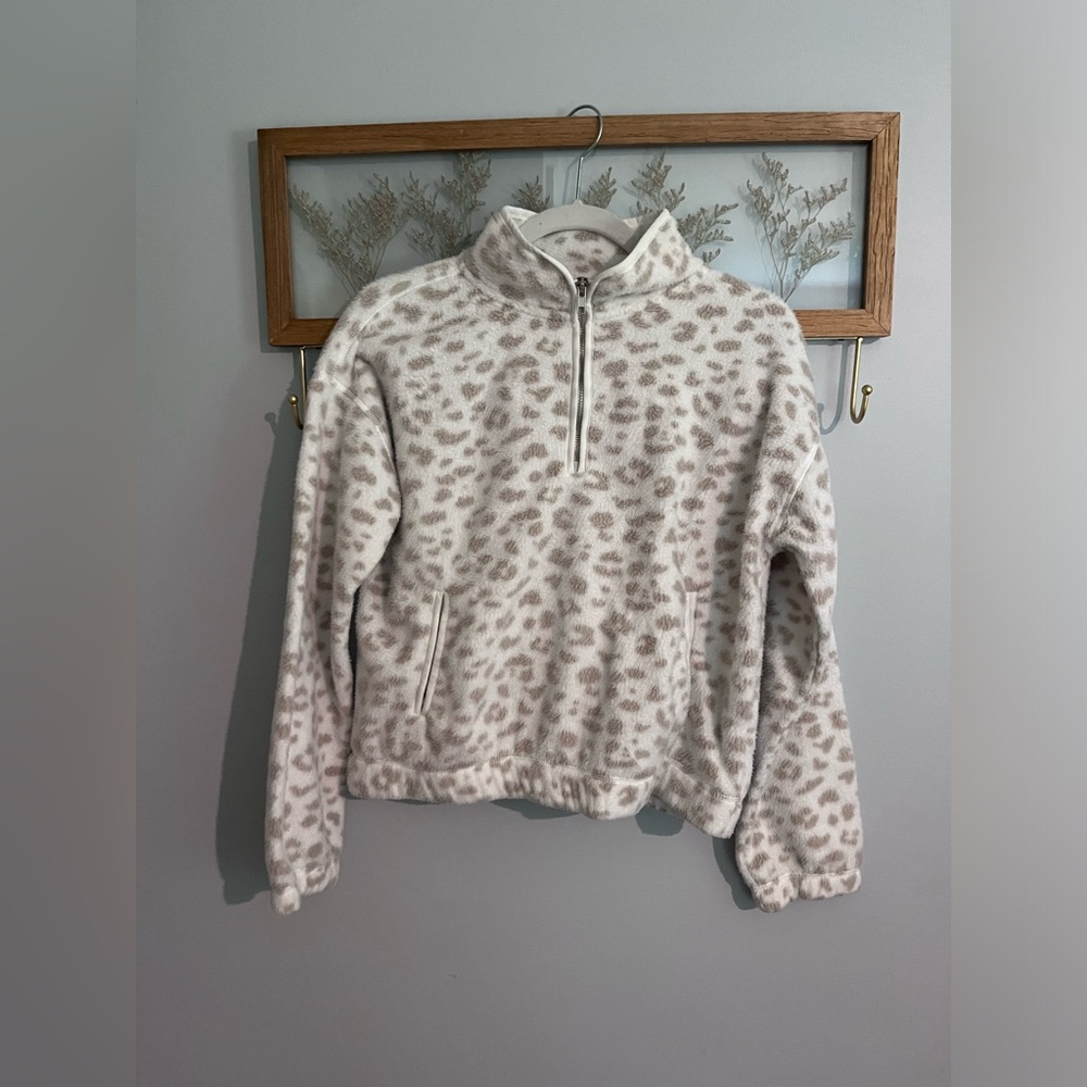 Thread Supply Animal Print Fleece Feel Pullover.